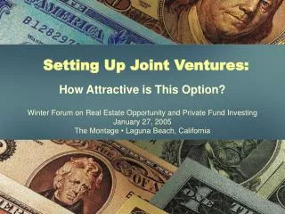 Setting Up Joint Ventures: