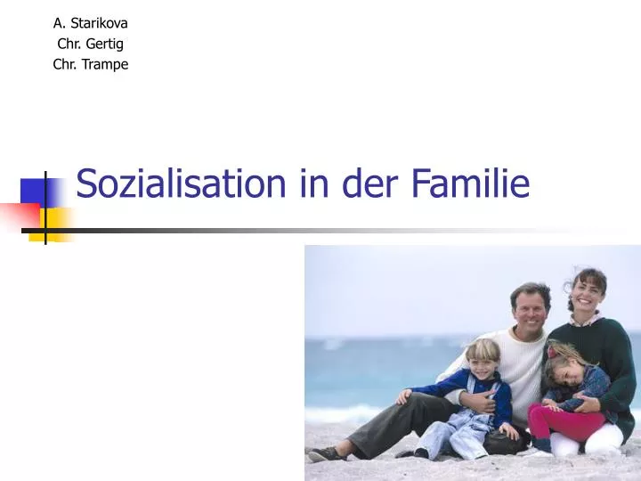 sozialisation in der familie