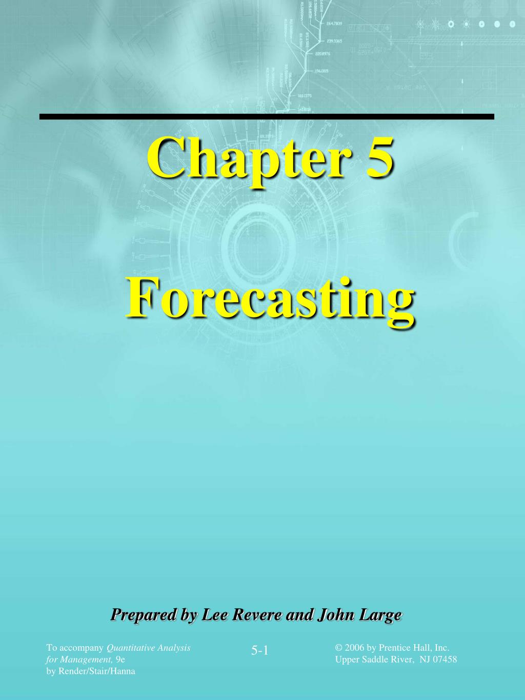PPT - Chapter 5 Forecasting PowerPoint Presentation, free download - ID ...