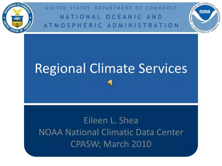 regional climate services