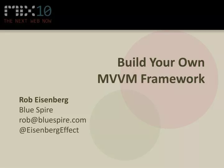 build your own mvvm framework