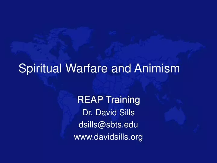 spiritual warfare and animism