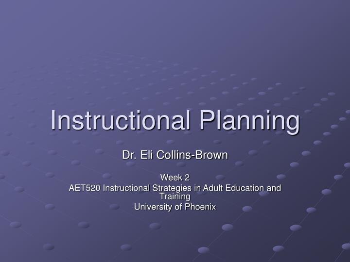 instructional planning