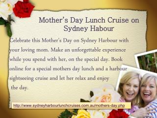 Mothers Day Harbour Celebrations Ideas