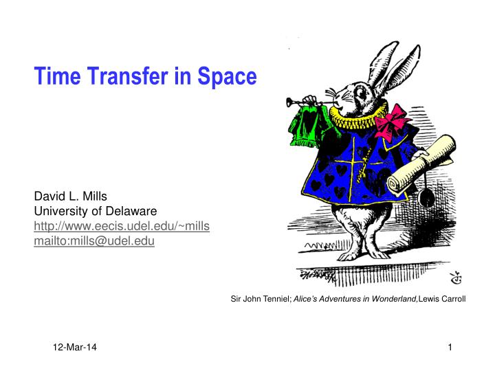 time transfer in space
