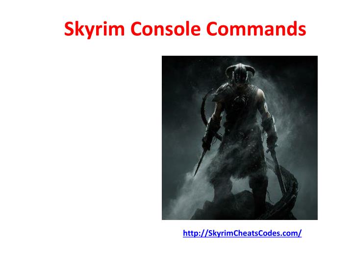 skyrim console commands