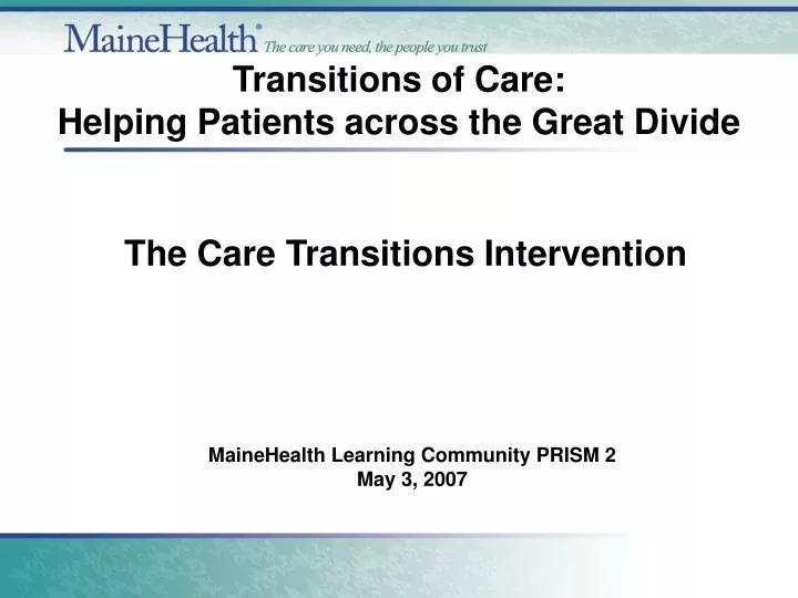 the care transitions intervention