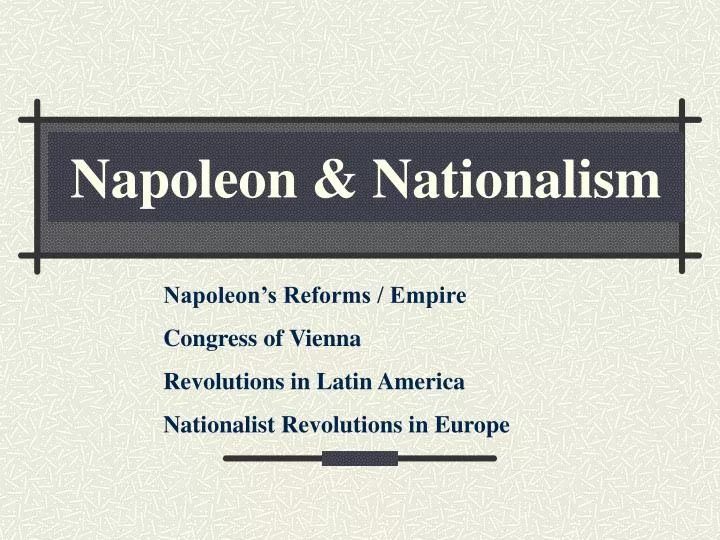 napoleon nationalism
