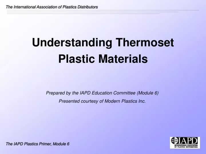 understanding thermoset plastic materials