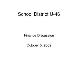 School District U-46