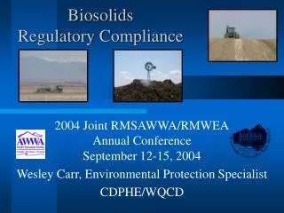Biosolids Regulatory Compliance