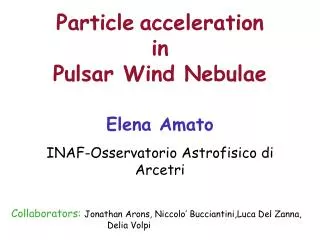 Particle acceleration in Pulsar Wind Nebulae