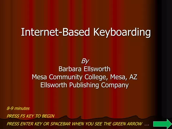 internet based keyboarding