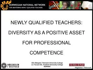 NEWLY QUALIFIED TEACHERS: DIVERSITY AS A POSITIVE ASSET FOR PROFESSIONAL COMPETENCE