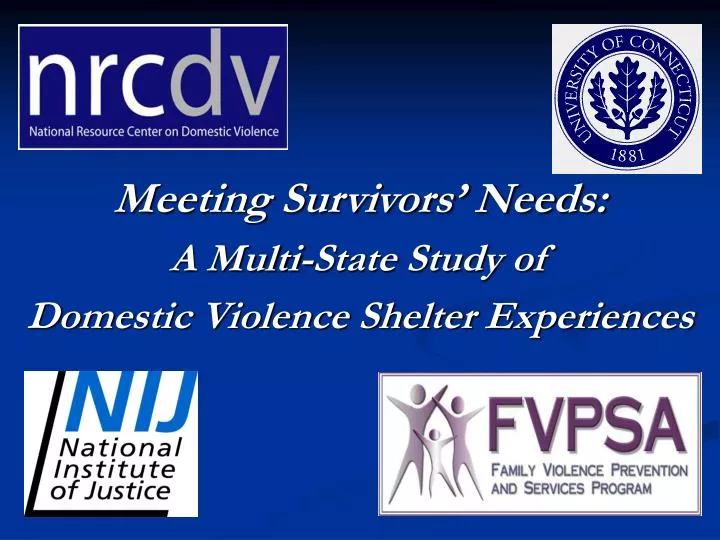 meeting survivors needs a multi state study of domestic violence shelter experiences