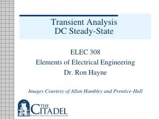 Transient Analysis DC Steady-State