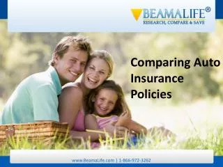 Comparing Auto Insurance Policies