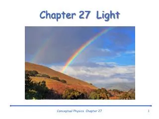 Chapter 27 Light