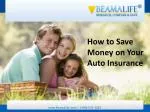 How to Save Money on Your Auto Insurance - slide 1