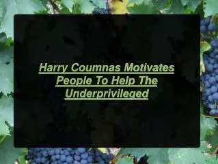 Harry Coumnas Motivates People