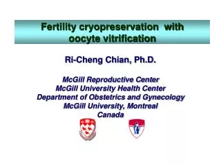 Fertility cryopreservation with oocyte vitrification