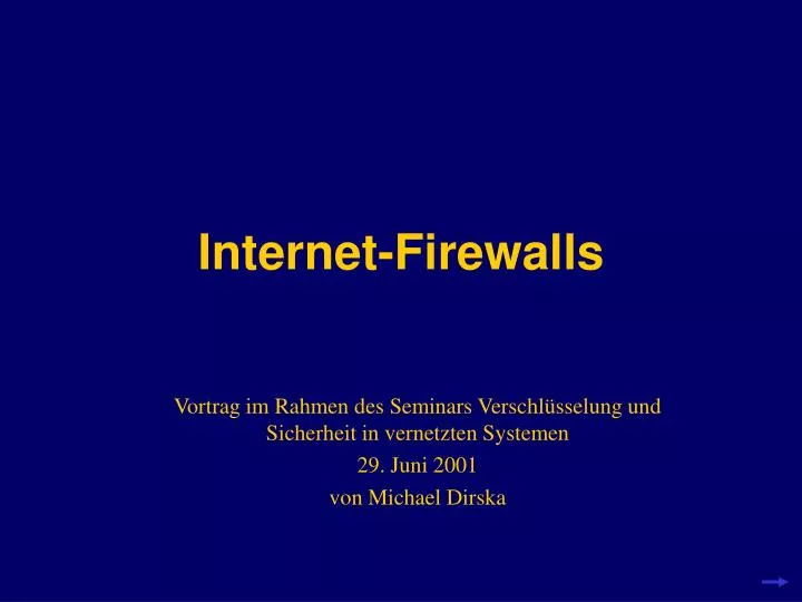 internet firewalls