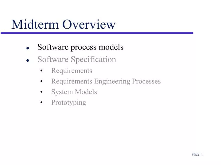 midterm overview