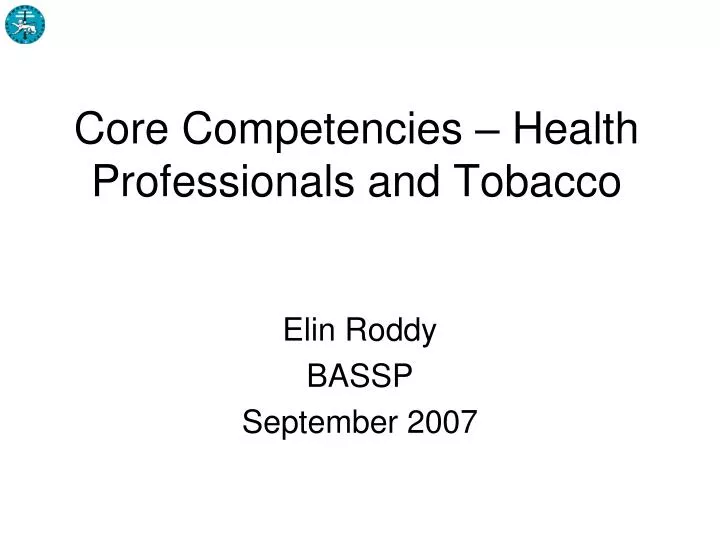core competencies health professionals and tobacco