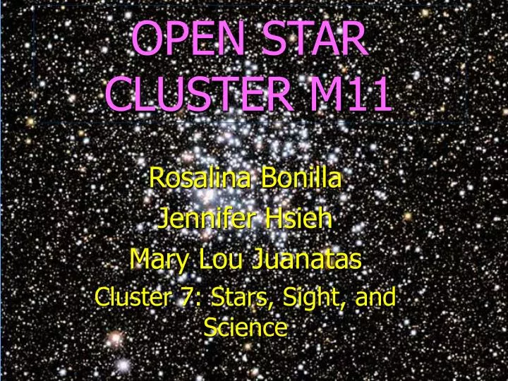 open star cluster m11