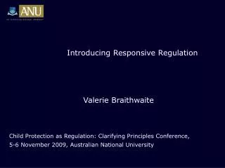 Introducing Responsive Regulation