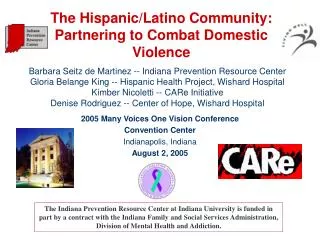 The Hispanic/Latino Community: Partnering to Combat Domestic Violence