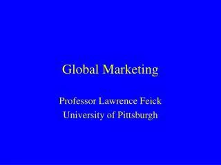 Global Marketing