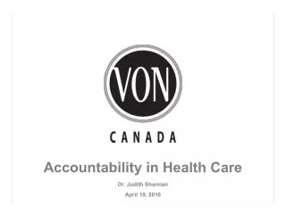 Accountability in Health Care