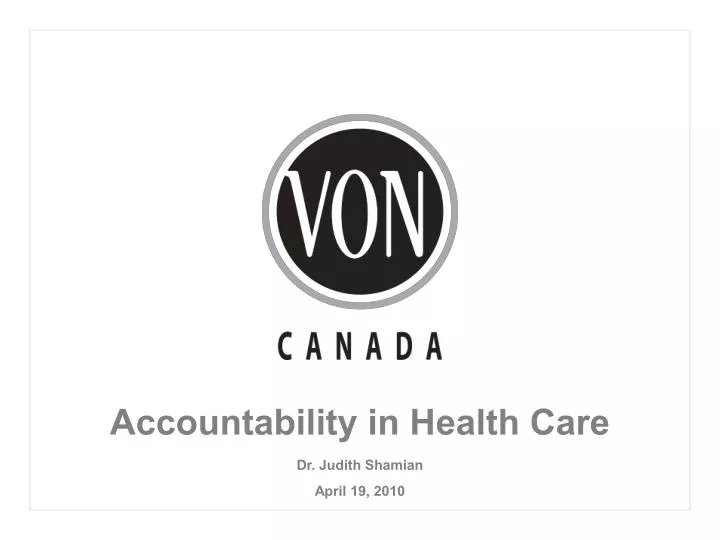 accountability in health care