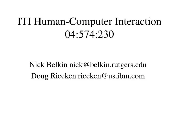 iti human computer interaction 04 574 230