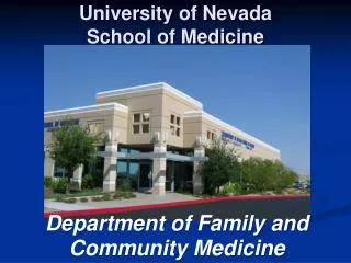 University of Nevada School of Medicine