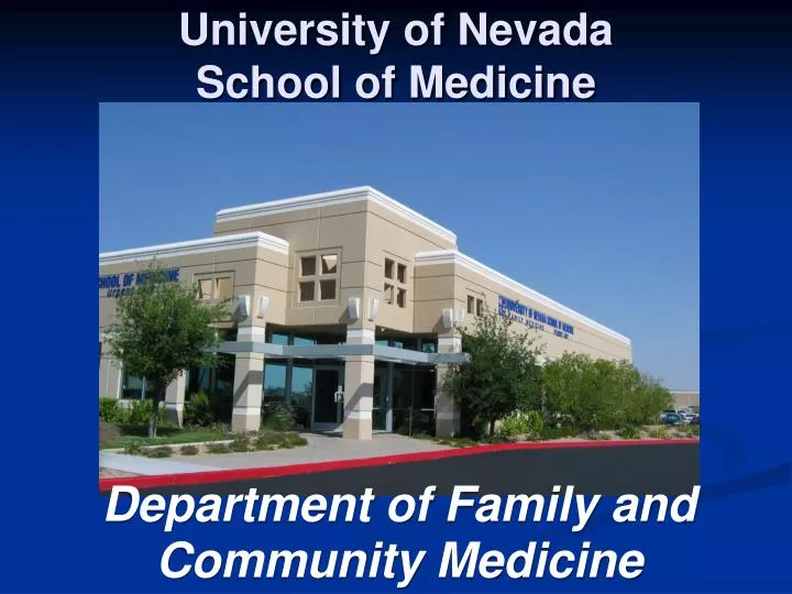 university of nevada school of medicine