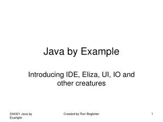 Java by Example