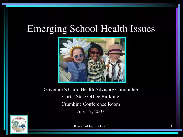 emerging school health issues