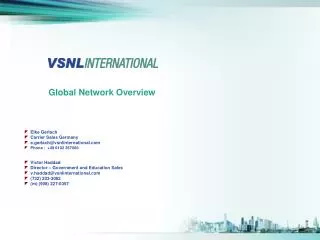 Global Network Overview