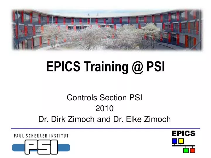 epics training @ psi