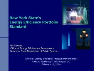 New York State’s Energy Efficiency Portfolio Standard