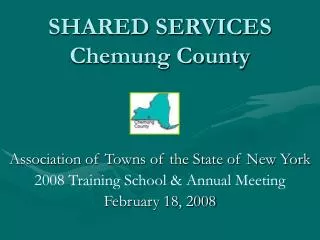 SHARED SERVICES Chemung County