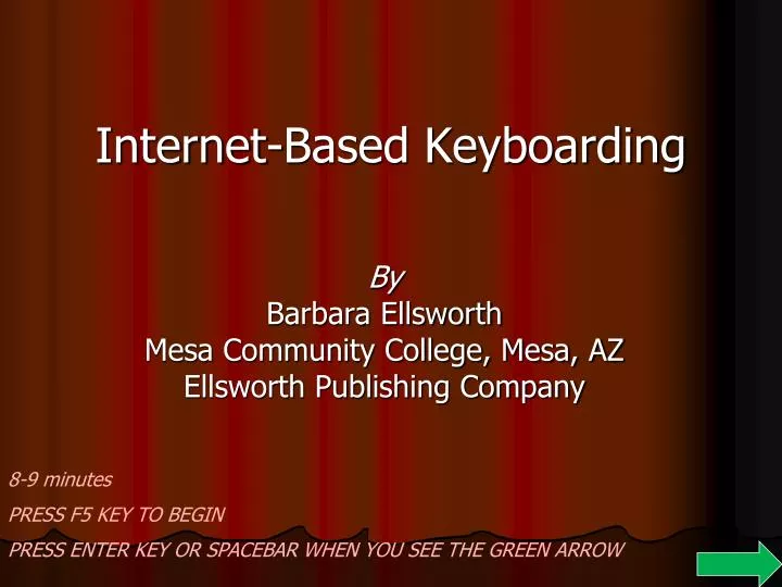 internet based keyboarding