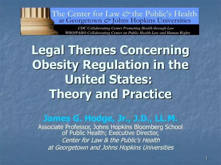 legal themes concerning obesity regulation in the united states theory and practice