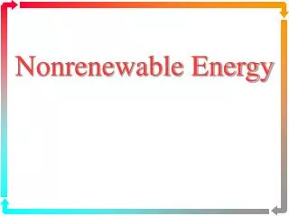 Nonrenewable Energy