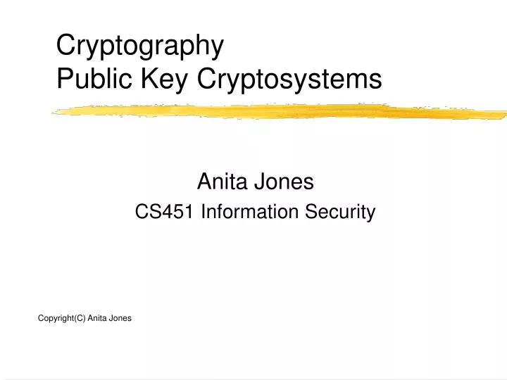 cryptography public key cryptosystems
