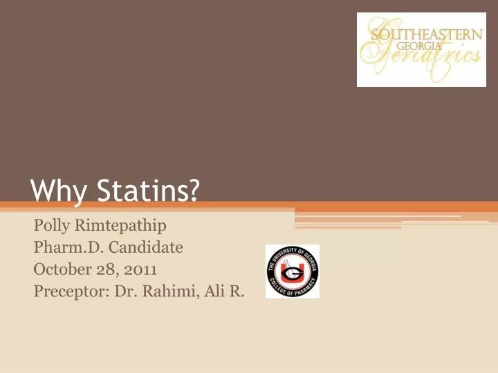 why statins