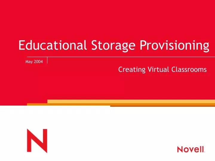 educational storage provisioning
