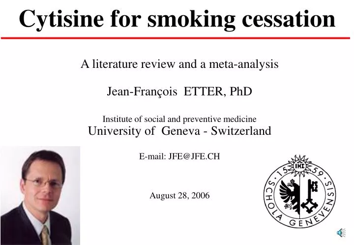 cytisine for smoking cessation